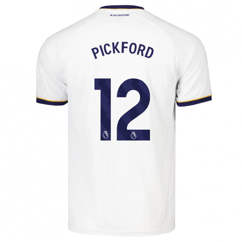 Danxen Kinder Jordan Pickford #12 Mitternachtsblau Weiß Gelb Auswärtstrikot Trikot 2026/27 T-Shirt Österreich