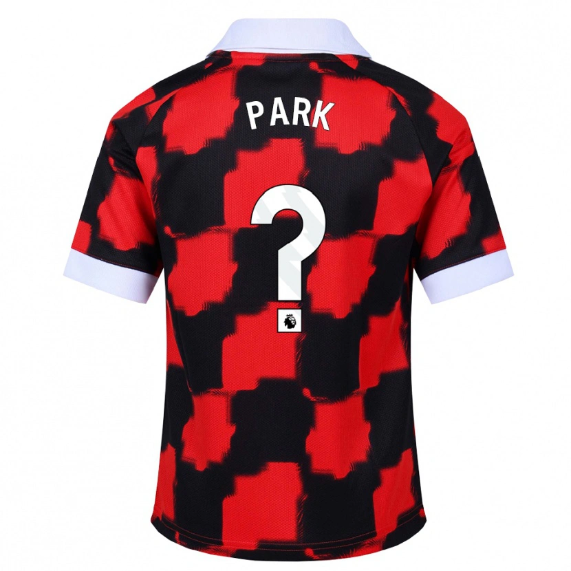Danxen Kinder Damon Park #0 Rot Weiß Schwarz Auswärtstrikot Trikot 2026/27 T-Shirt Österreich