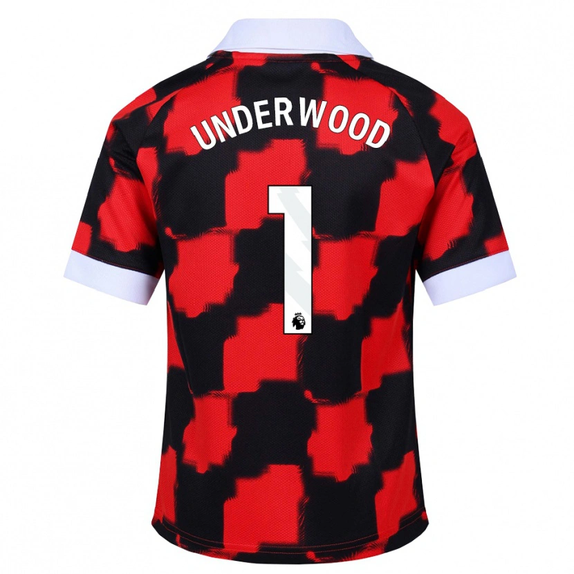 Danxen Kinder Marco Underwood #1 Rot Weiß Schwarz Auswärtstrikot Trikot 2026/27 T-Shirt Österreich