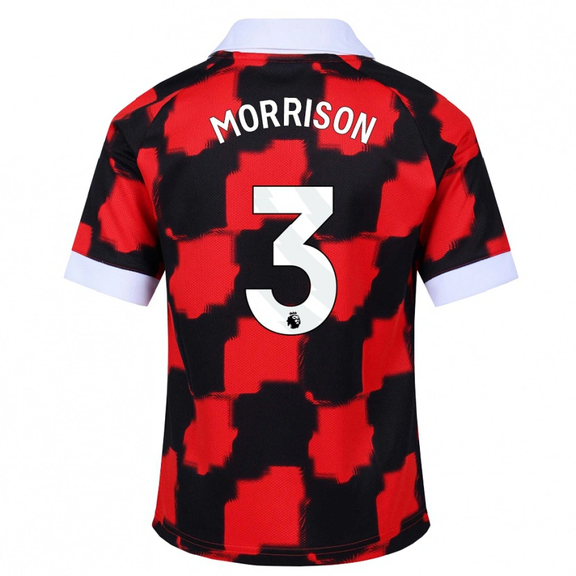 Danxen Kinder Kymarley Morrison #3 Rot Weiß Schwarz Auswärtstrikot Trikot 2026/27 T-Shirt Österreich