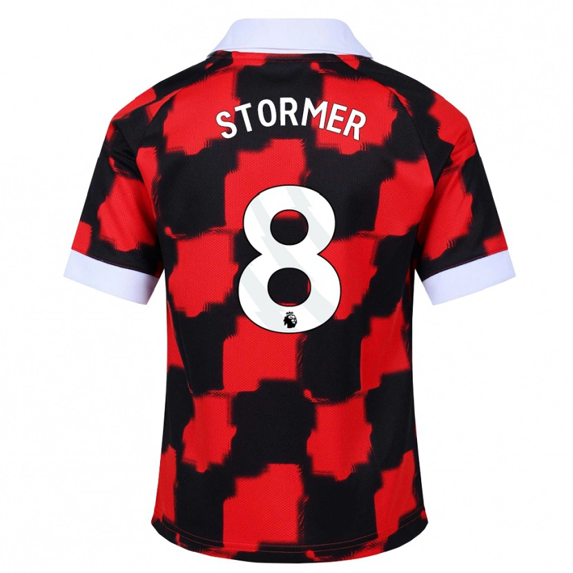 Danxen Kinder Becky Stormer #8 Rot Weiß Schwarz Auswärtstrikot Trikot 2026/27 T-Shirt Österreich
