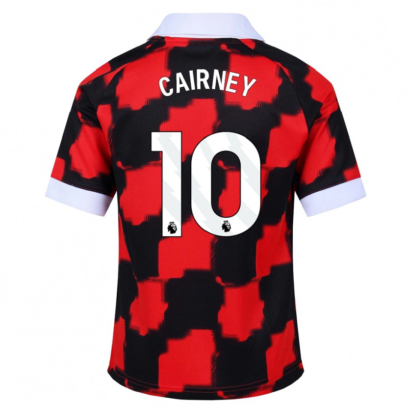 Danxen Kinder Tom Cairney #10 Rot Weiß Schwarz Auswärtstrikot Trikot 2026/27 T-Shirt Österreich