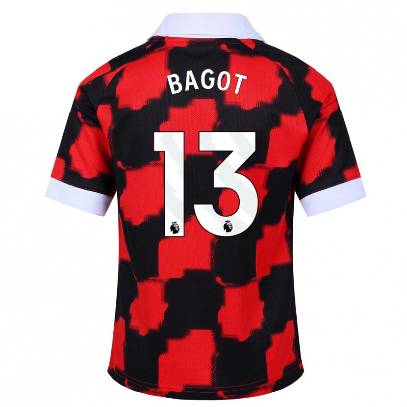 Danxen Kinder Matthew Bagot #13 Rot Weiß Schwarz Auswärtstrikot Trikot 2026/27 T-Shirt Österreich