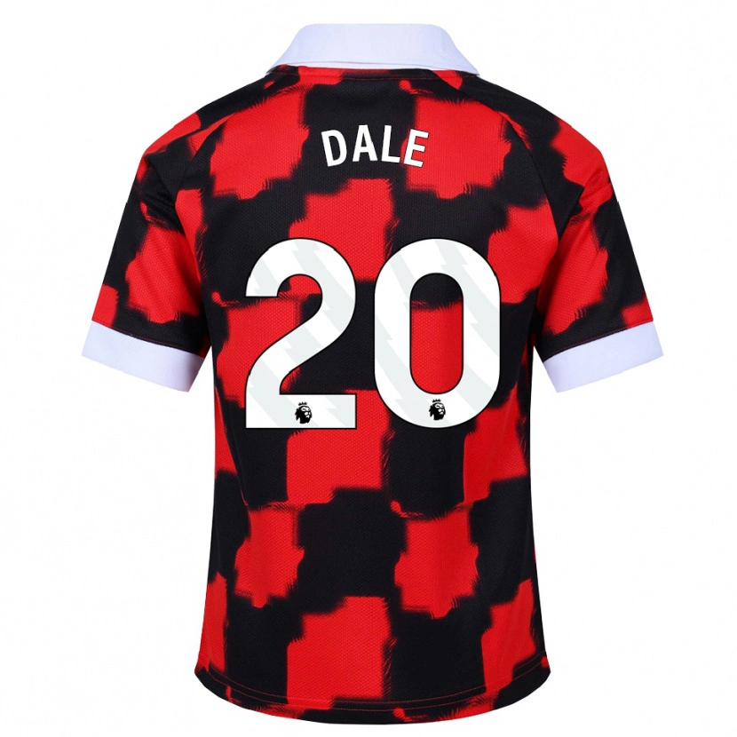 Danxen Kinder Olivia Dale #20 Rot Weiß Schwarz Auswärtstrikot Trikot 2026/27 T-Shirt Österreich