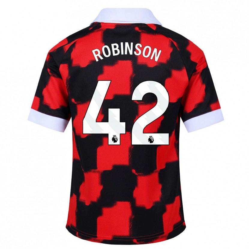 Danxen Kinder Charlie Robinson #42 Rot Weiß Schwarz Auswärtstrikot Trikot 2026/27 T-Shirt Österreich
