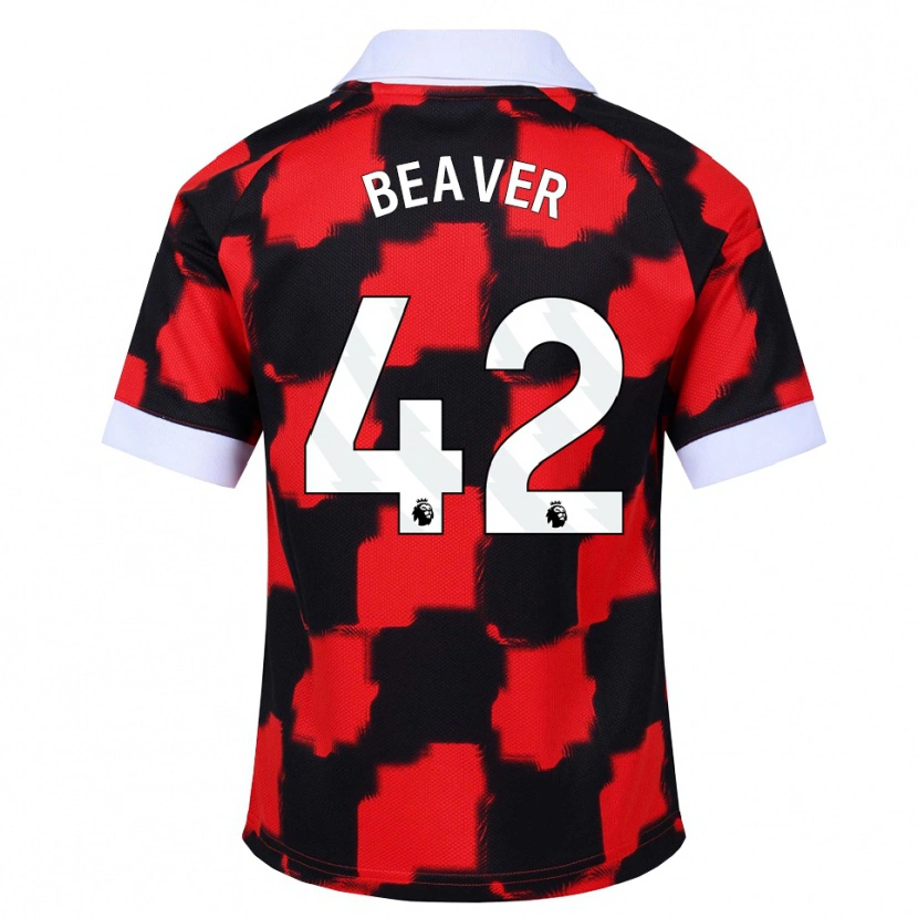 Danxen Kinder Cat Beaver #42 Rot Weiß Schwarz Auswärtstrikot Trikot 2026/27 T-Shirt Österreich