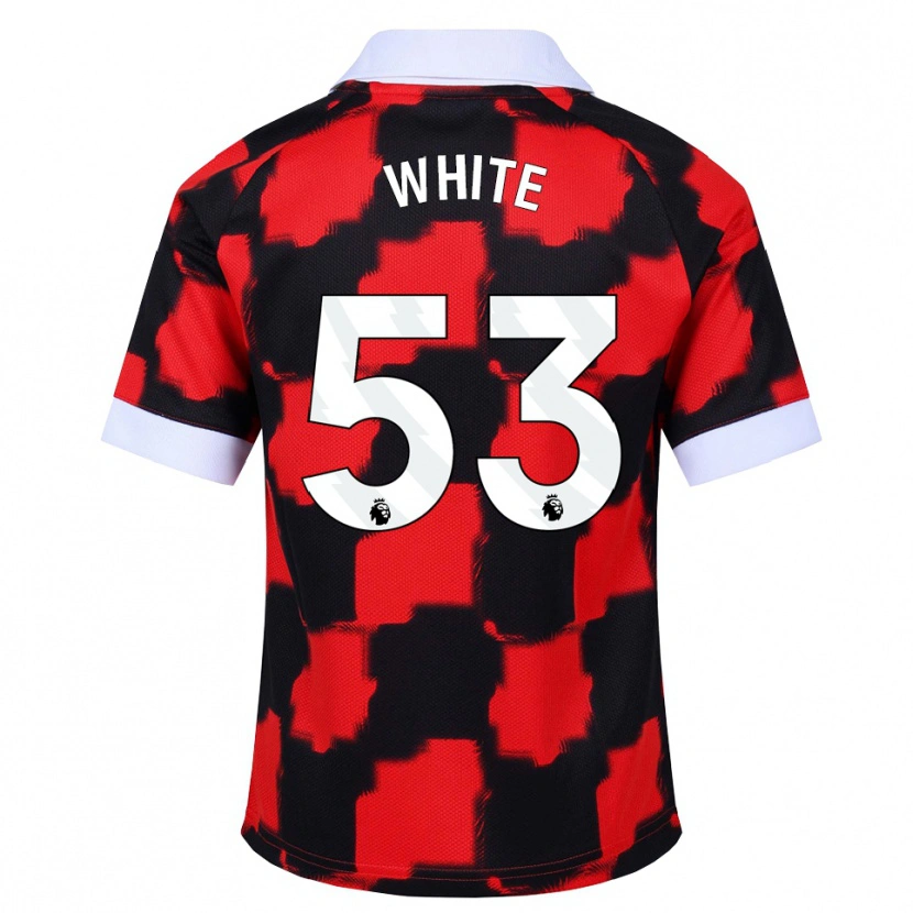 Danxen Kinder Alfie White #53 Rot Weiß Schwarz Auswärtstrikot Trikot 2026/27 T-Shirt Österreich