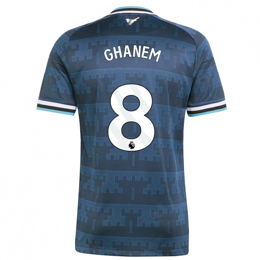 Danxen Kinder Muawiya Ghanem #8 Gelb Schwarz Blau Auswärtstrikot Trikot 2026/27 T-Shirt Österreich