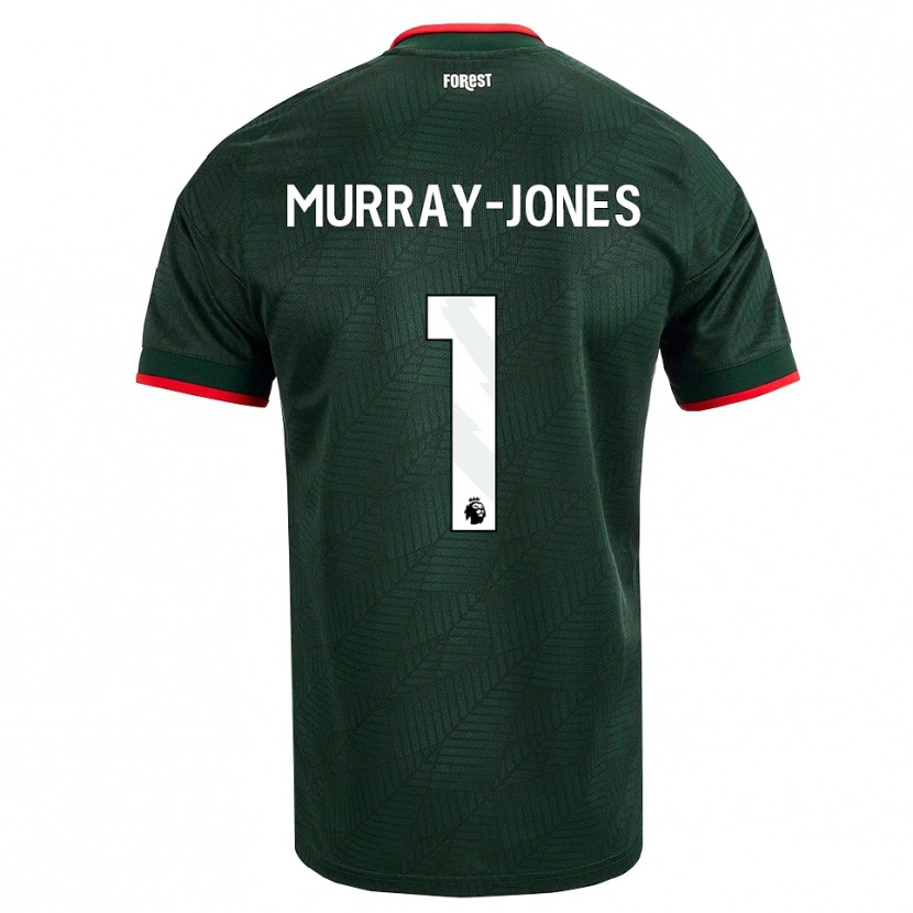 Danxen Kinder George Murray-Jones #1 Dunkelgrün Rot Auswärtstrikot Trikot 2026/27 T-Shirt Österreich