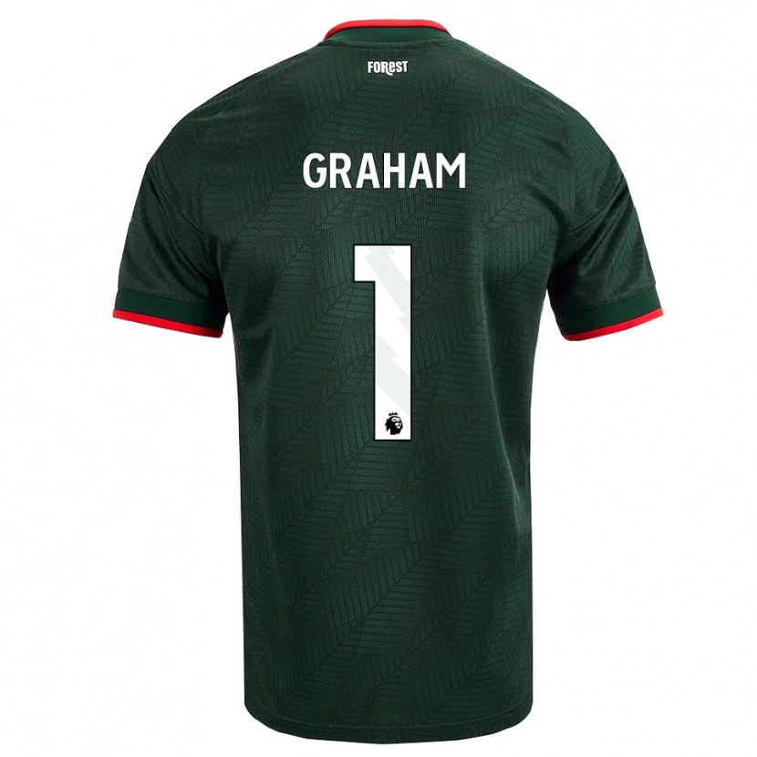 Danxen Kinder Ally Graham #1 Dunkelgrün Rot Auswärtstrikot Trikot 2026/27 T-Shirt Österreich