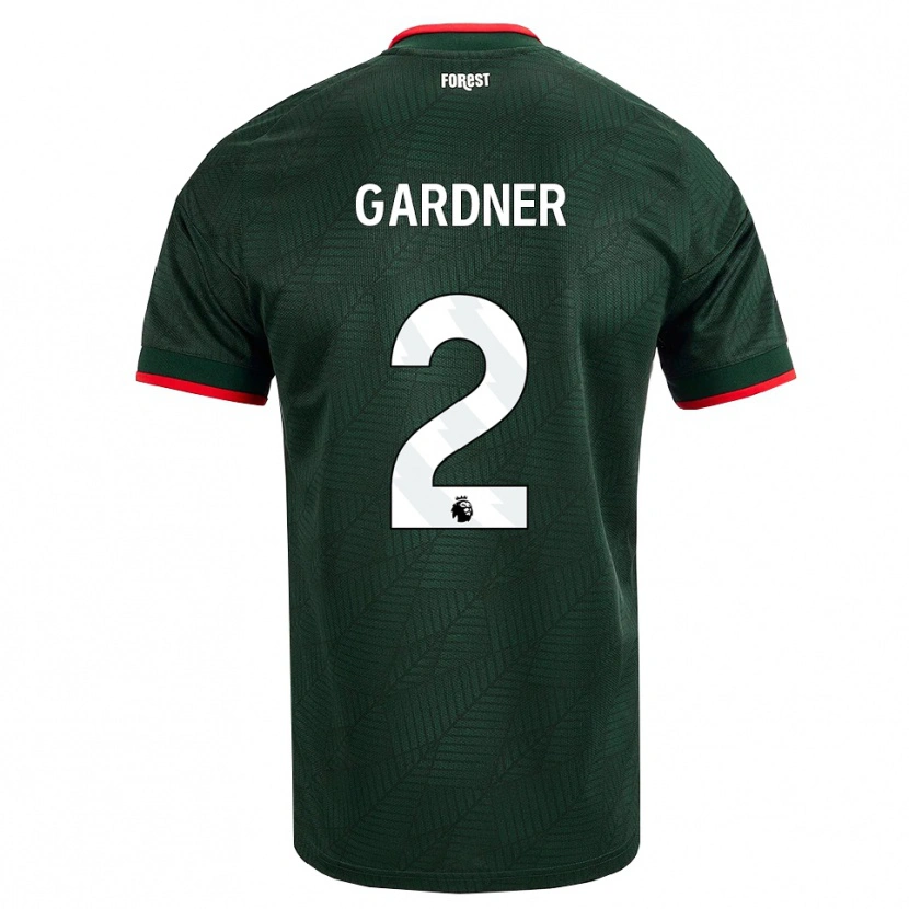 Danxen Kinder Daniel Gardner #2 Dunkelgrün Rot Auswärtstrikot Trikot 2026/27 T-Shirt Österreich