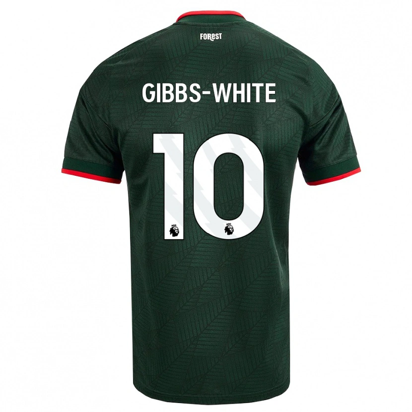 Danxen Kinder Morgan Gibbs-White #10 Dunkelgrün Rot Auswärtstrikot Trikot 2026/27 T-Shirt Österreich