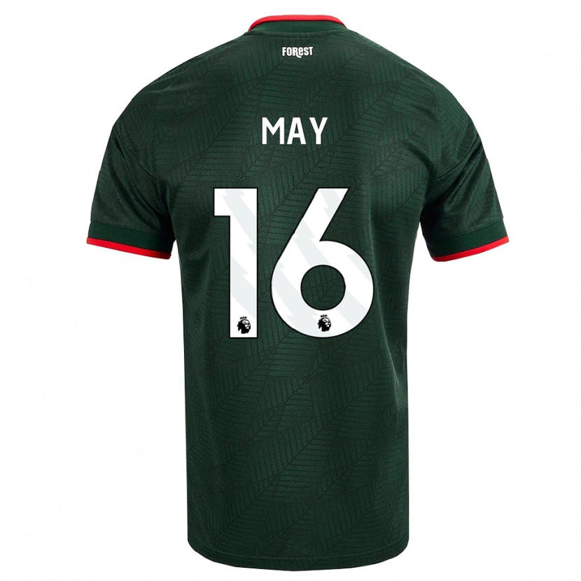 Danxen Kinder Brandon May #16 Dunkelgrün Rot Auswärtstrikot Trikot 2026/27 T-Shirt Österreich