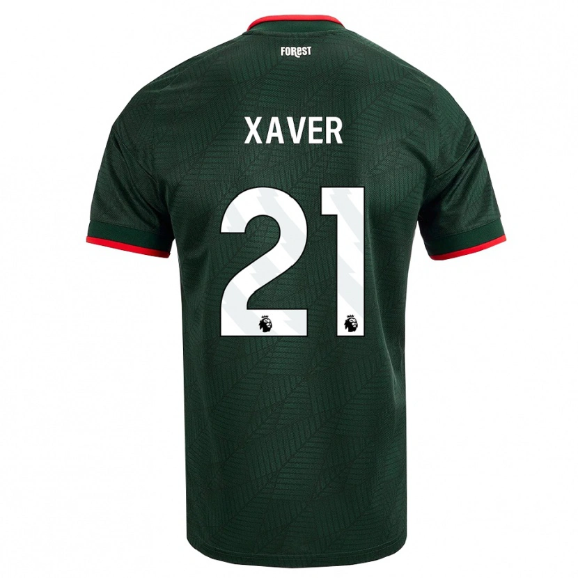 Danxen Kinder Xaver Schlager #21 Dunkelgrün Rot Auswärtstrikot Trikot 2026/27 T-Shirt Österreich