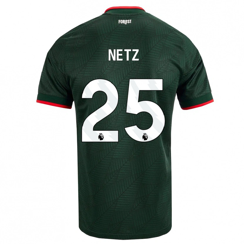 Danxen Kinder Luca Netz #25 Dunkelgrün Rot Auswärtstrikot Trikot 2026/27 T-Shirt Österreich