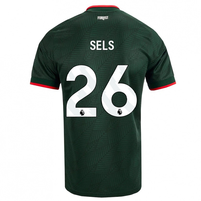 Danxen Kinder Matz Sels #26 Dunkelgrün Rot Auswärtstrikot Trikot 2026/27 T-Shirt Österreich