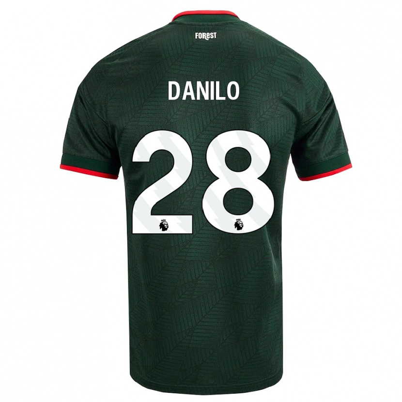 Danxen Kinder Danilo #28 Dunkelgrün Rot Auswärtstrikot Trikot 2026/27 T-Shirt Österreich