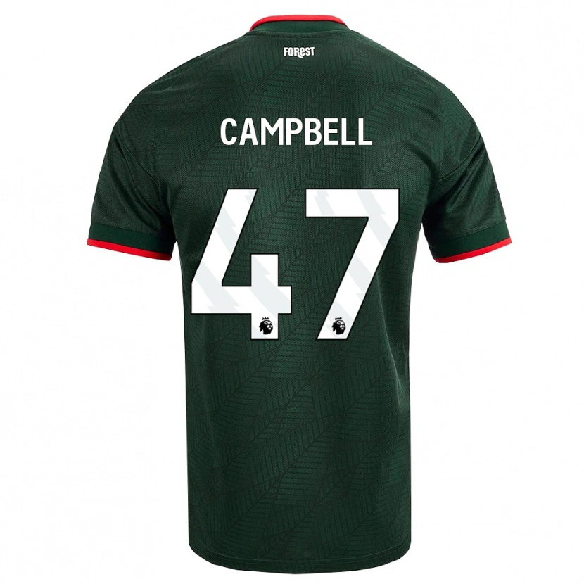 Danxen Kinder Luke Campbell #47 Dunkelgrün Rot Auswärtstrikot Trikot 2026/27 T-Shirt Österreich