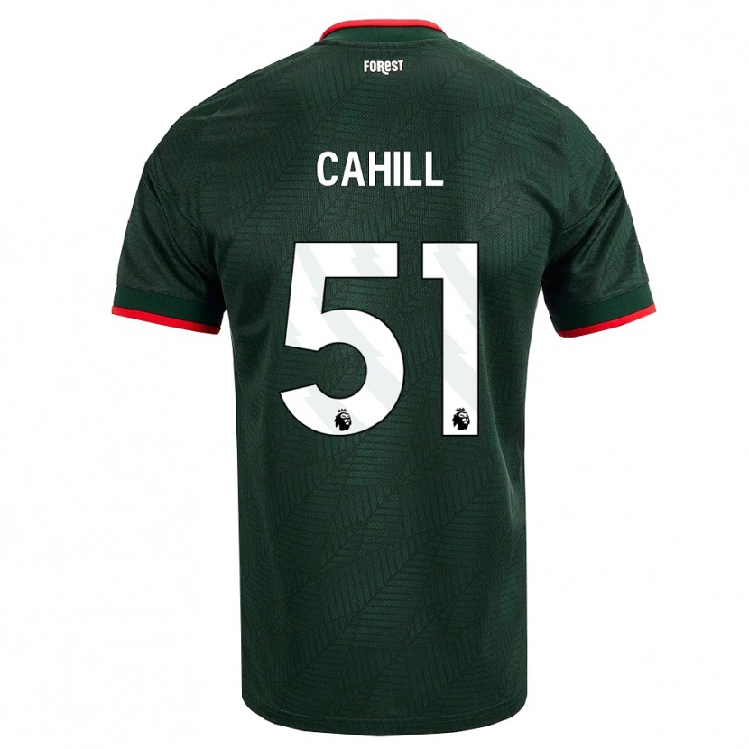 Danxen Kinder Shae Cahill #51 Dunkelgrün Rot Auswärtstrikot Trikot 2026/27 T-Shirt Österreich