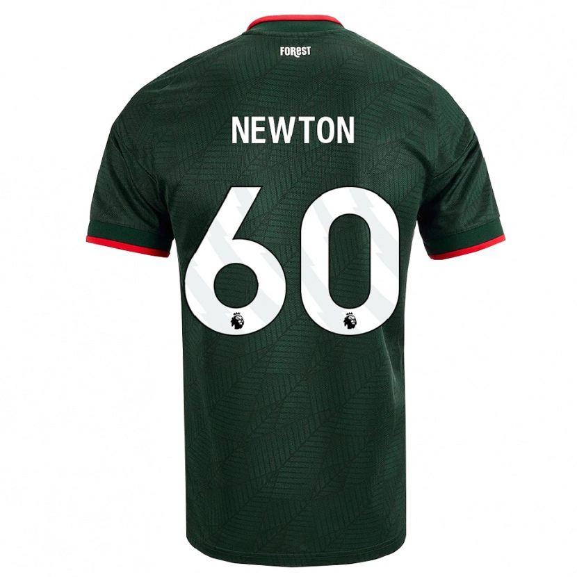 Danxen Kinder Jamie Newton #60 Dunkelgrün Rot Auswärtstrikot Trikot 2026/27 T-Shirt Österreich
