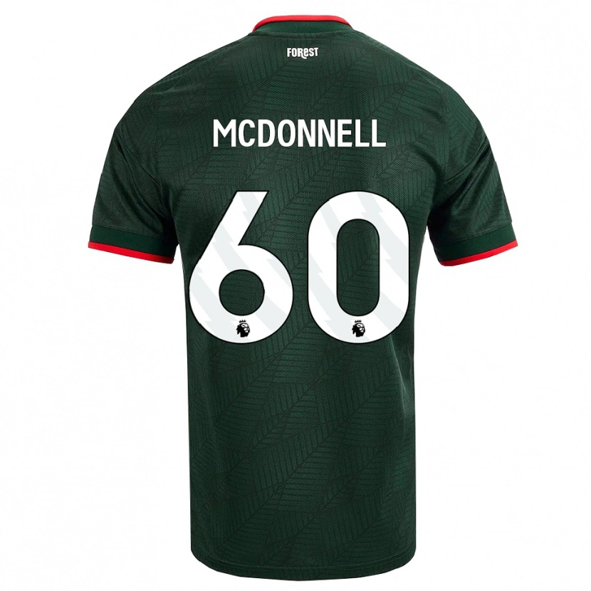 Danxen Kinder Grady Mcdonnell #60 Dunkelgrün Rot Auswärtstrikot Trikot 2026/27 T-Shirt Österreich