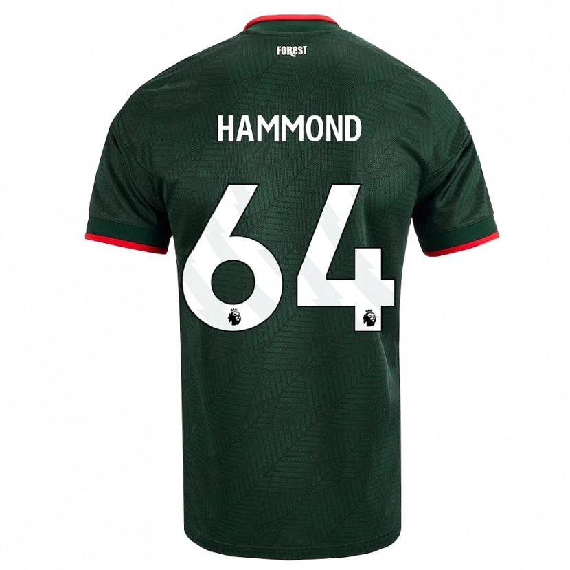 Danxen Kinder Ben Hammond #64 Dunkelgrün Rot Auswärtstrikot Trikot 2026/27 T-Shirt Österreich
