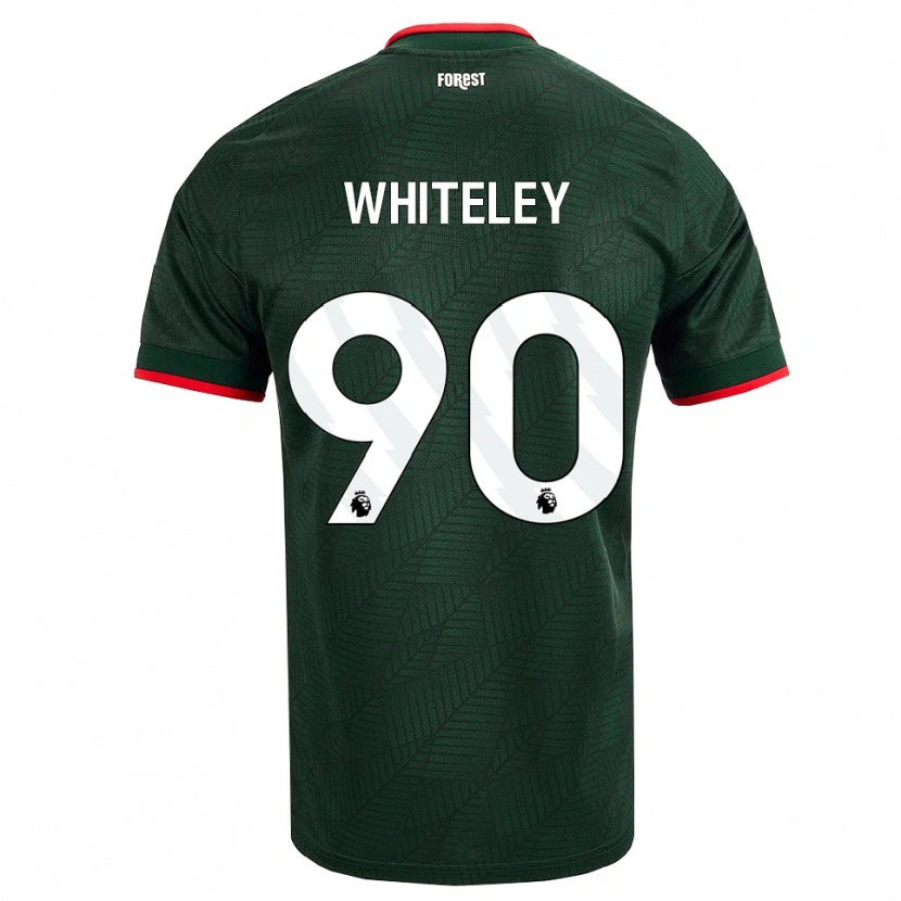 Danxen Kinder Jonathan Whiteley #90 Dunkelgrün Rot Auswärtstrikot Trikot 2026/27 T-Shirt Österreich