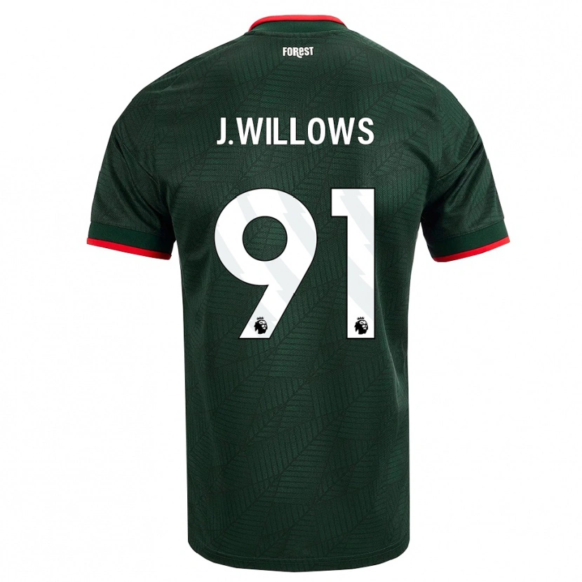 Danxen Kinder Jordan Willows #91 Dunkelgrün Rot Auswärtstrikot Trikot 2026/27 T-Shirt Österreich