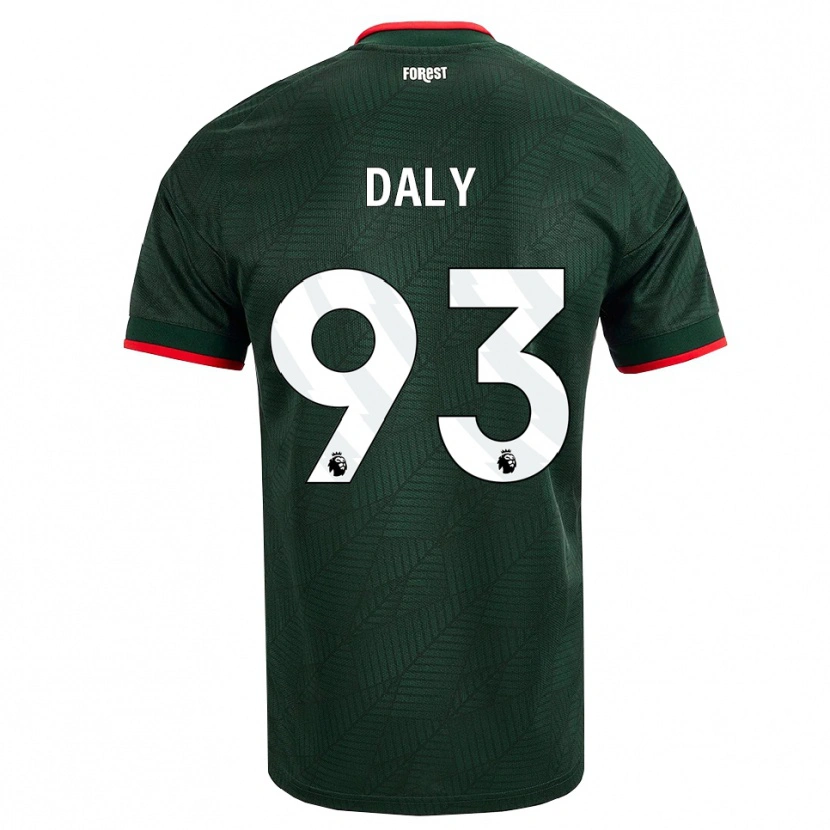 Danxen Kinder Cormac Daly #93 Dunkelgrün Rot Auswärtstrikot Trikot 2026/27 T-Shirt Österreich
