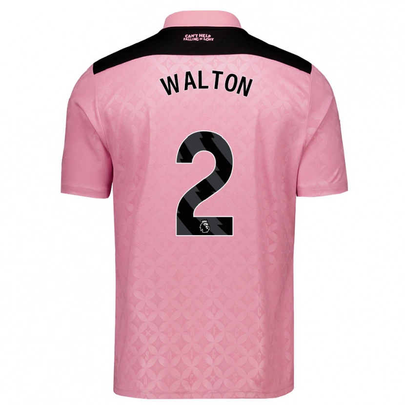 Danxen Kinder Robert Walton #2 Hellrosa Schwarz Auswärtstrikot Trikot 2026/27 T-Shirt Österreich