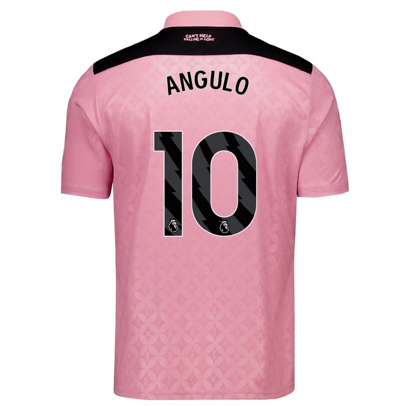 Danxen Kinder Nilson Angulo #10 Hellrosa Schwarz Auswärtstrikot Trikot 2026/27 T-Shirt Österreich