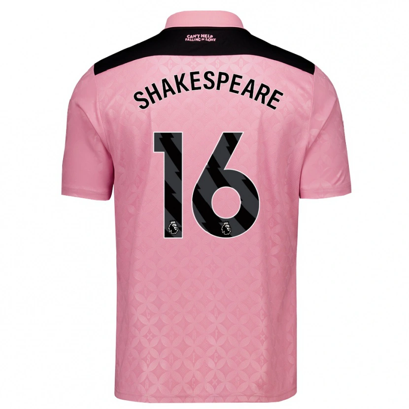 Danxen Kinder Caleb Shakespeare #16 Hellrosa Schwarz Auswärtstrikot Trikot 2026/27 T-Shirt Österreich