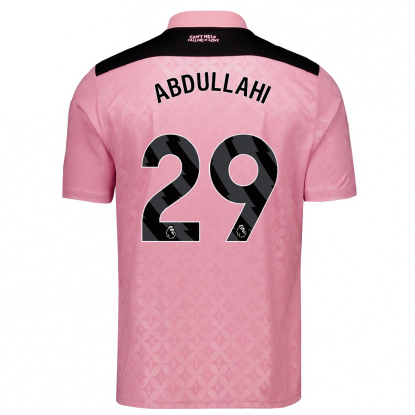Danxen Kinder Ahmed Abdullahi #29 Hellrosa Schwarz Auswärtstrikot Trikot 2026/27 T-Shirt Österreich