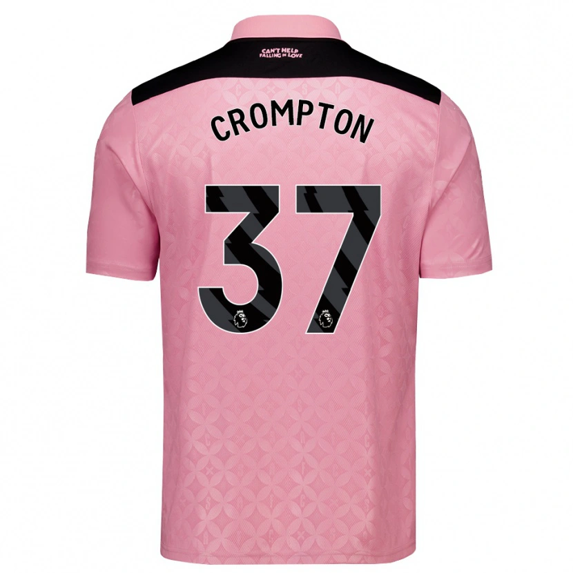 Danxen Kinder Ben Crompton #37 Hellrosa Schwarz Auswärtstrikot Trikot 2026/27 T-Shirt Österreich