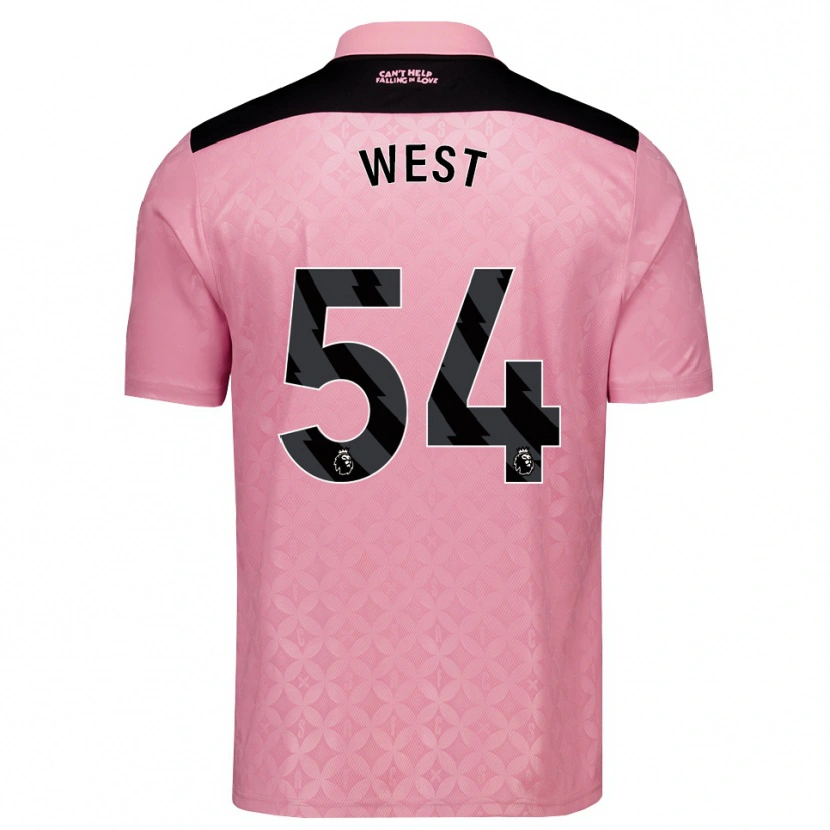 Danxen Kinder Ella West #54 Hellrosa Schwarz Auswärtstrikot Trikot 2026/27 T-Shirt Österreich