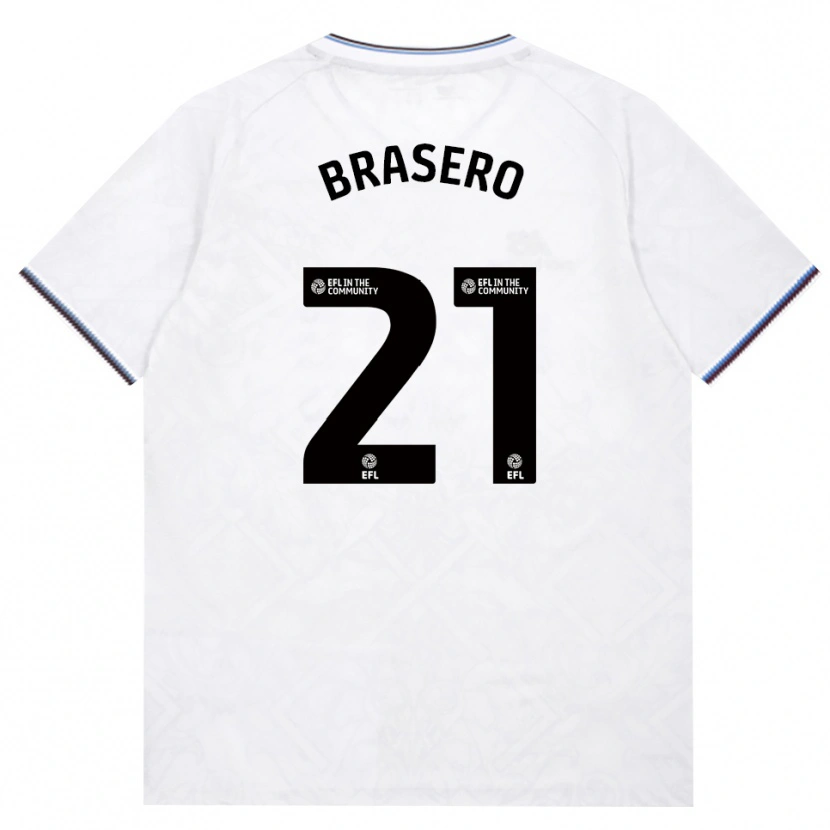 Danxen Kinder Sarah Brasero-Carreira #21 Burgund Weiß Auswärtstrikot Trikot 2026/27 T-Shirt Österreich