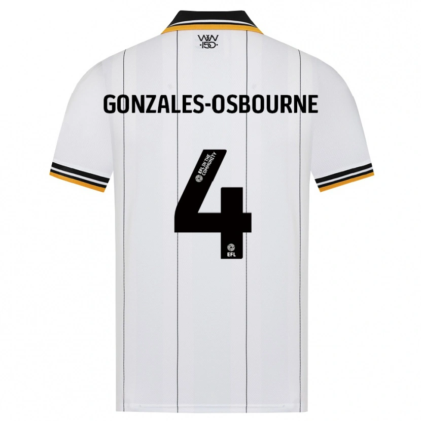 Danxen Kinder Isaiah Gonzales-Osbourne #4 Orange Weiß Schwarz Auswärtstrikot Trikot 2026/27 T-Shirt Österreich