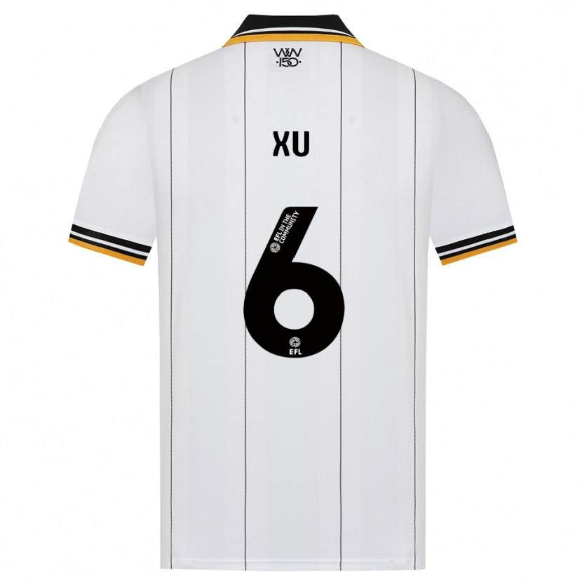 Danxen Kinder Bin Xu #6 Orange Weiß Schwarz Auswärtstrikot Trikot 2026/27 T-Shirt Österreich