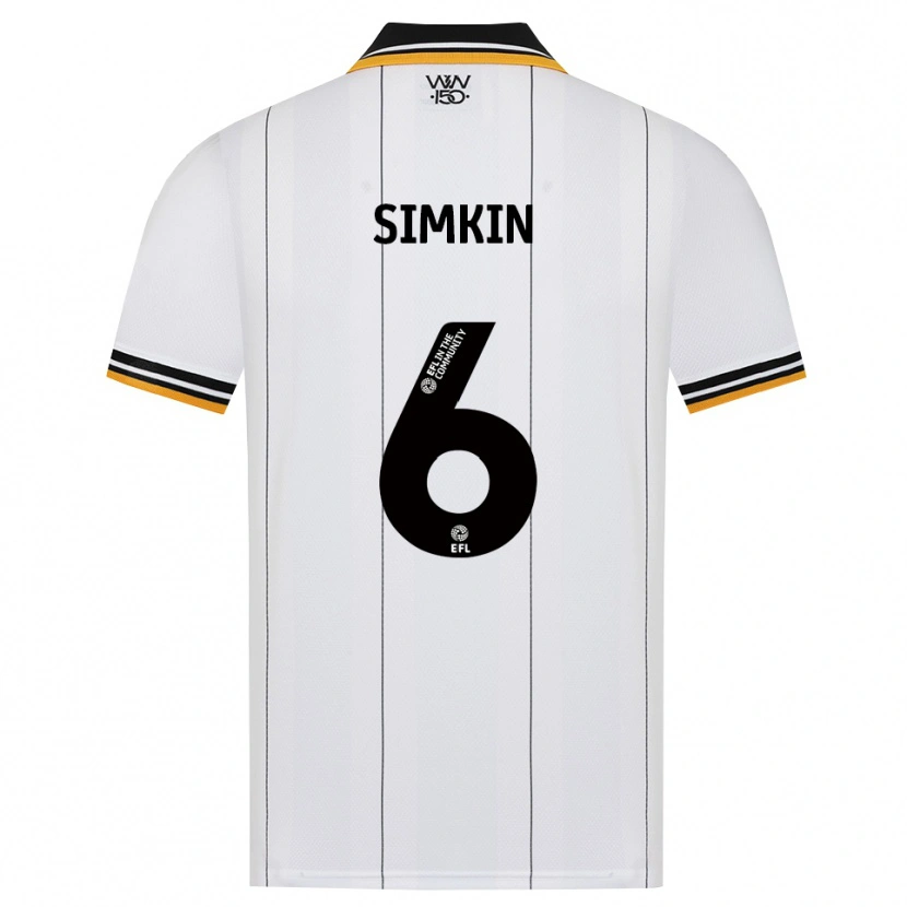 Danxen Kinder Lily Simkin #6 Orange Weiß Schwarz Auswärtstrikot Trikot 2026/27 T-Shirt Österreich