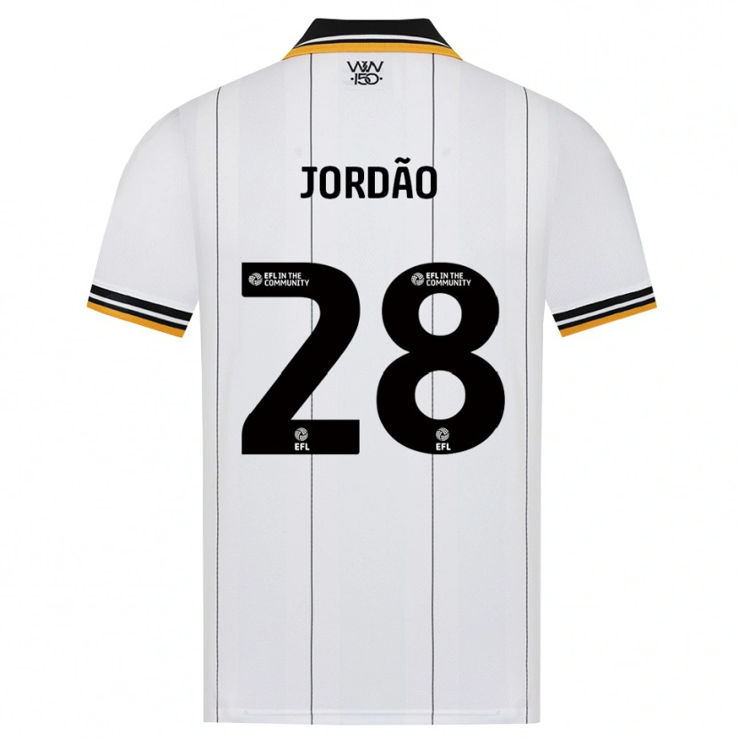 Danxen Kinder Bruno Jordão #28 Orange Weiß Schwarz Auswärtstrikot Trikot 2026/27 T-Shirt Österreich