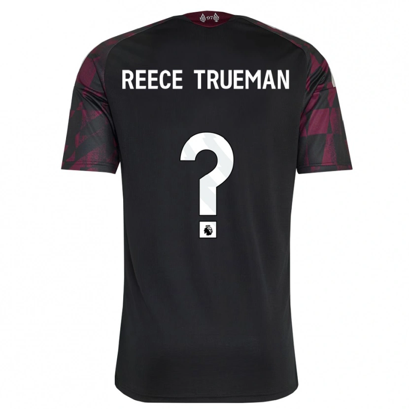 Danxen Kinder Reece Trueman #0 Schwarz Weiß Violett Ausweichtrikot Trikot 2026/27 T-Shirt Österreich