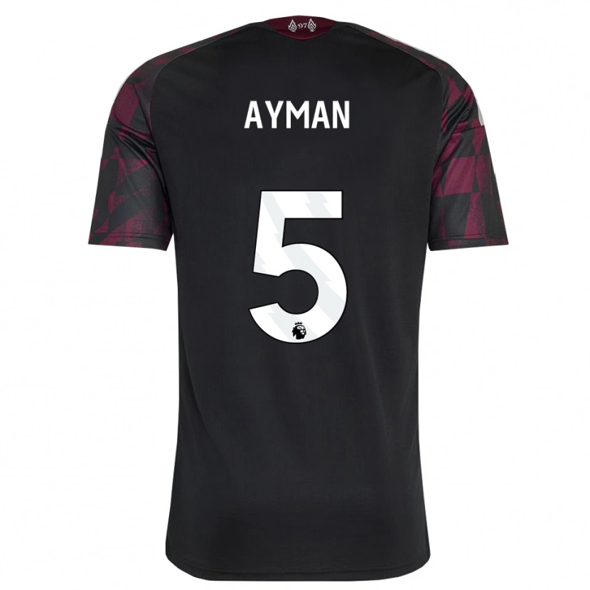 Danxen Kinder Alvin Ayman #5 Schwarz Weiß Violett Ausweichtrikot Trikot 2026/27 T-Shirt Österreich