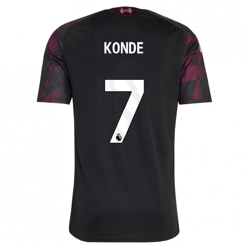 Danxen Kinder Isaac Konde #7 Schwarz Weiß Violett Ausweichtrikot Trikot 2026/27 T-Shirt Österreich