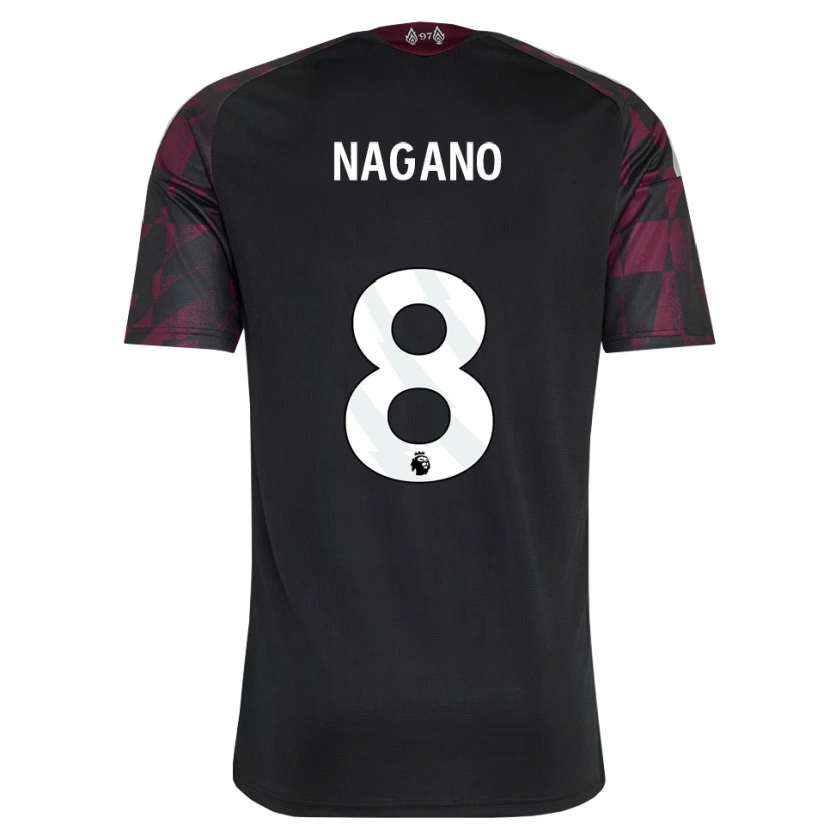Danxen Kinder Fūka Nagano #8 Schwarz Weiß Violett Ausweichtrikot Trikot 2026/27 T-Shirt Österreich