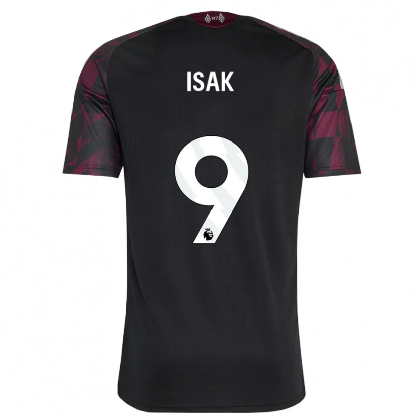 Danxen Kinder Alexander Isak #9 Schwarz Weiß Violett Ausweichtrikot Trikot 2026/27 T-Shirt Österreich