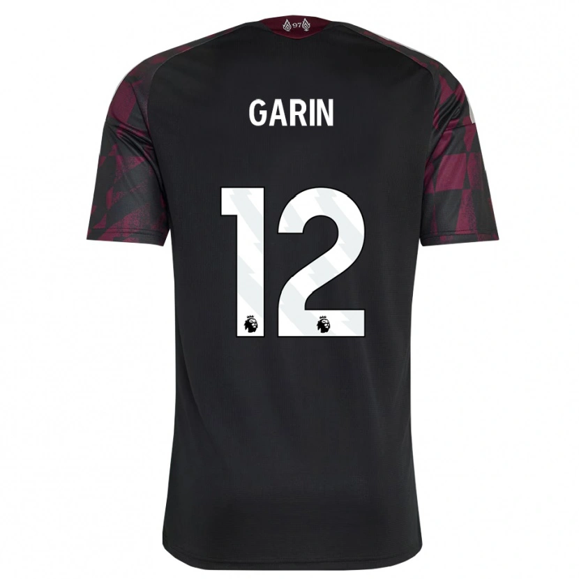 Danxen Kinder Isaiah Garin #12 Schwarz Weiß Violett Ausweichtrikot Trikot 2026/27 T-Shirt Österreich