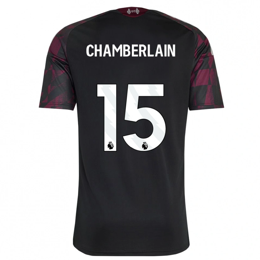Danxen Kinder Alex Oxlade Chamberlain #15 Schwarz Weiß Violett Ausweichtrikot Trikot 2026/27 T-Shirt Österreich