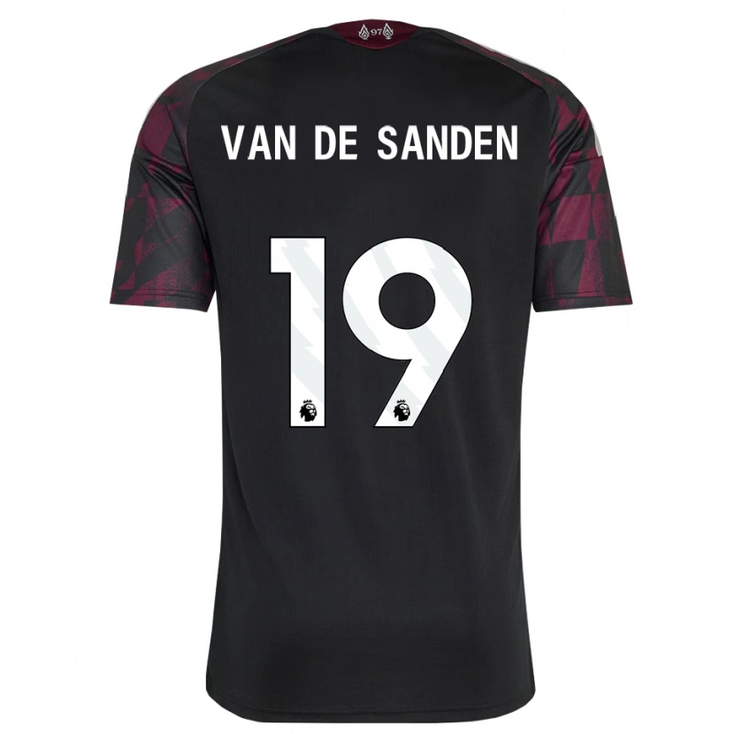 Danxen Kinder Shanice Van De Sanden #19 Schwarz Weiß Violett Ausweichtrikot Trikot 2026/27 T-Shirt Österreich