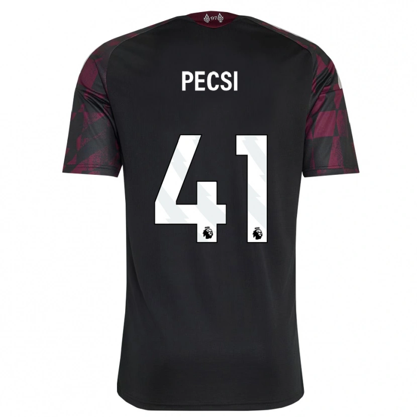 Danxen Kinder Ármin Pécsi #41 Schwarz Weiß Violett Ausweichtrikot Trikot 2026/27 T-Shirt Österreich