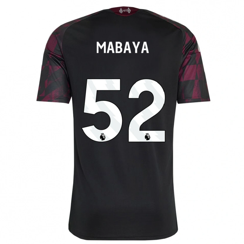Danxen Kinder Isaac Mabaya #52 Schwarz Weiß Violett Ausweichtrikot Trikot 2026/27 T-Shirt Österreich